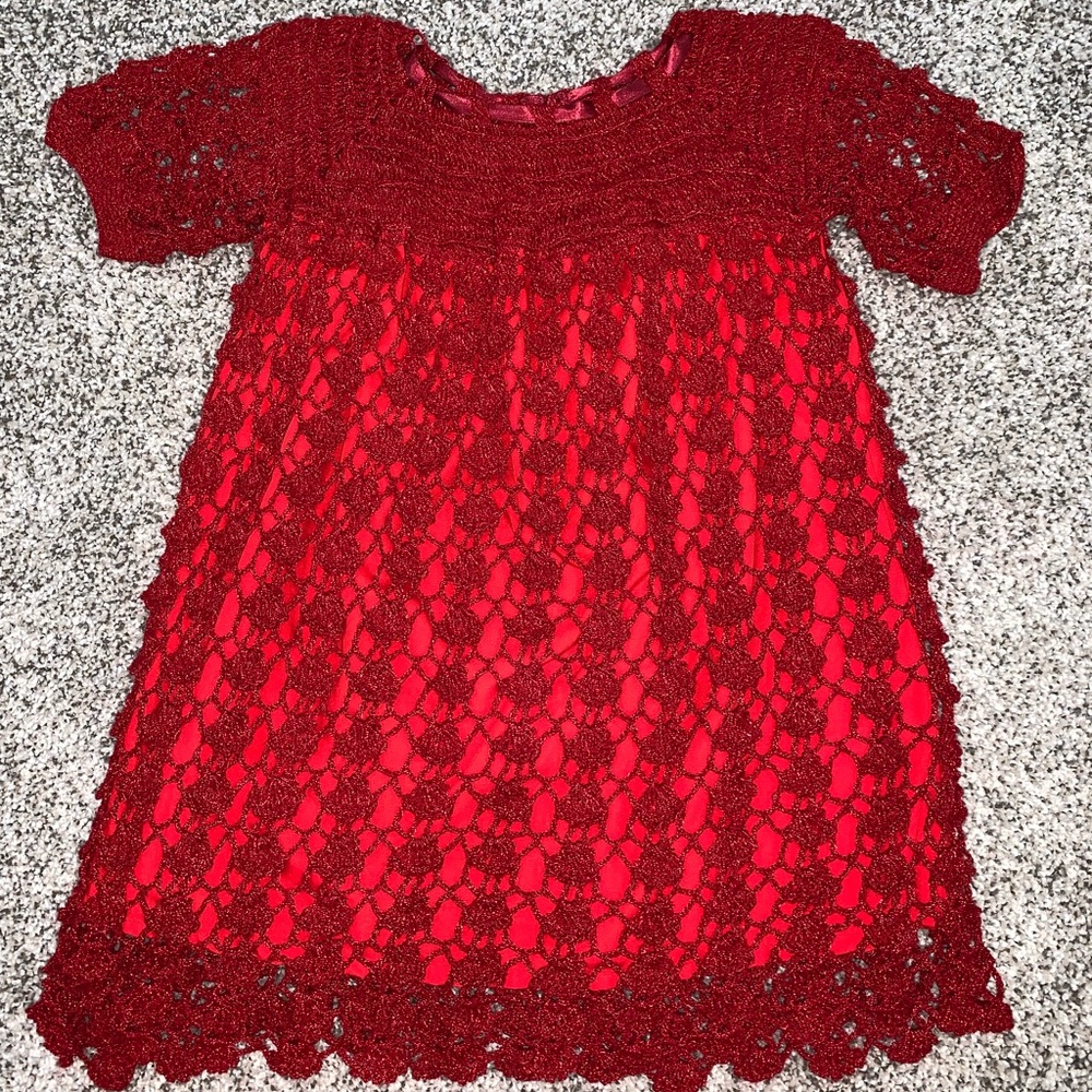 Red Knitted Dress